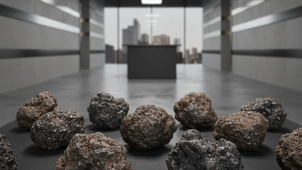 Accredited laboratory assay certification verifying 99.95% purity for Coltan