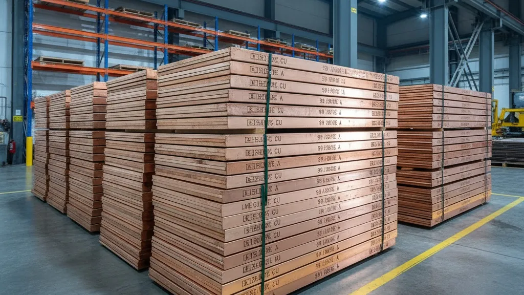 Accredited laboratory assay certification verifying 99.95% purity for Copper Cathode